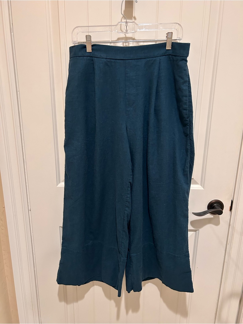 Banana Republic Teal Linen-Blend Pants